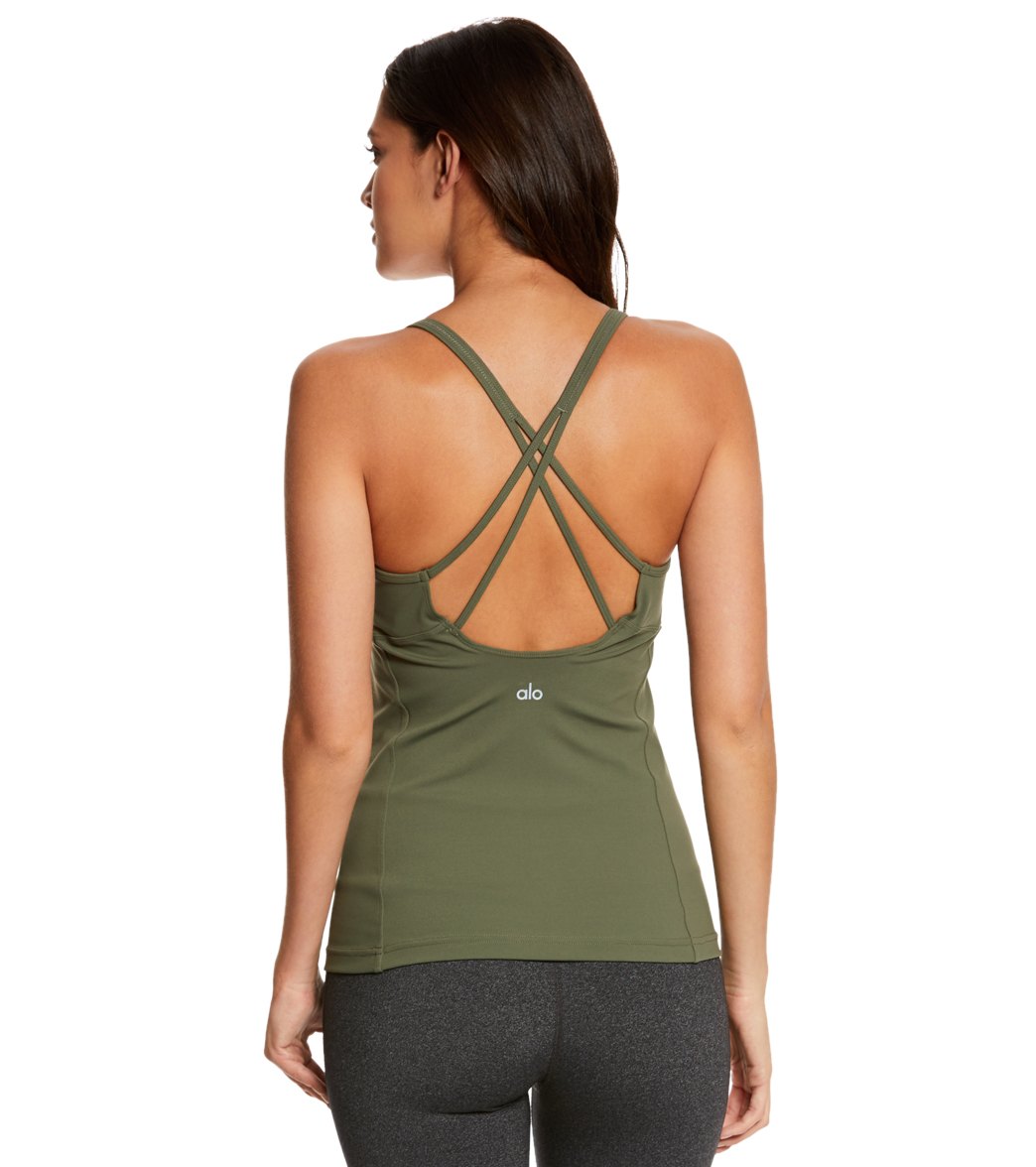 Only 19.99 usd for Alo Yoga Lotus Support Tank Top Jungle Online